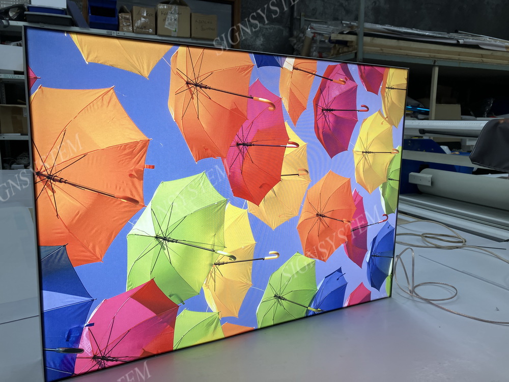 бескаркасный лайтбокс